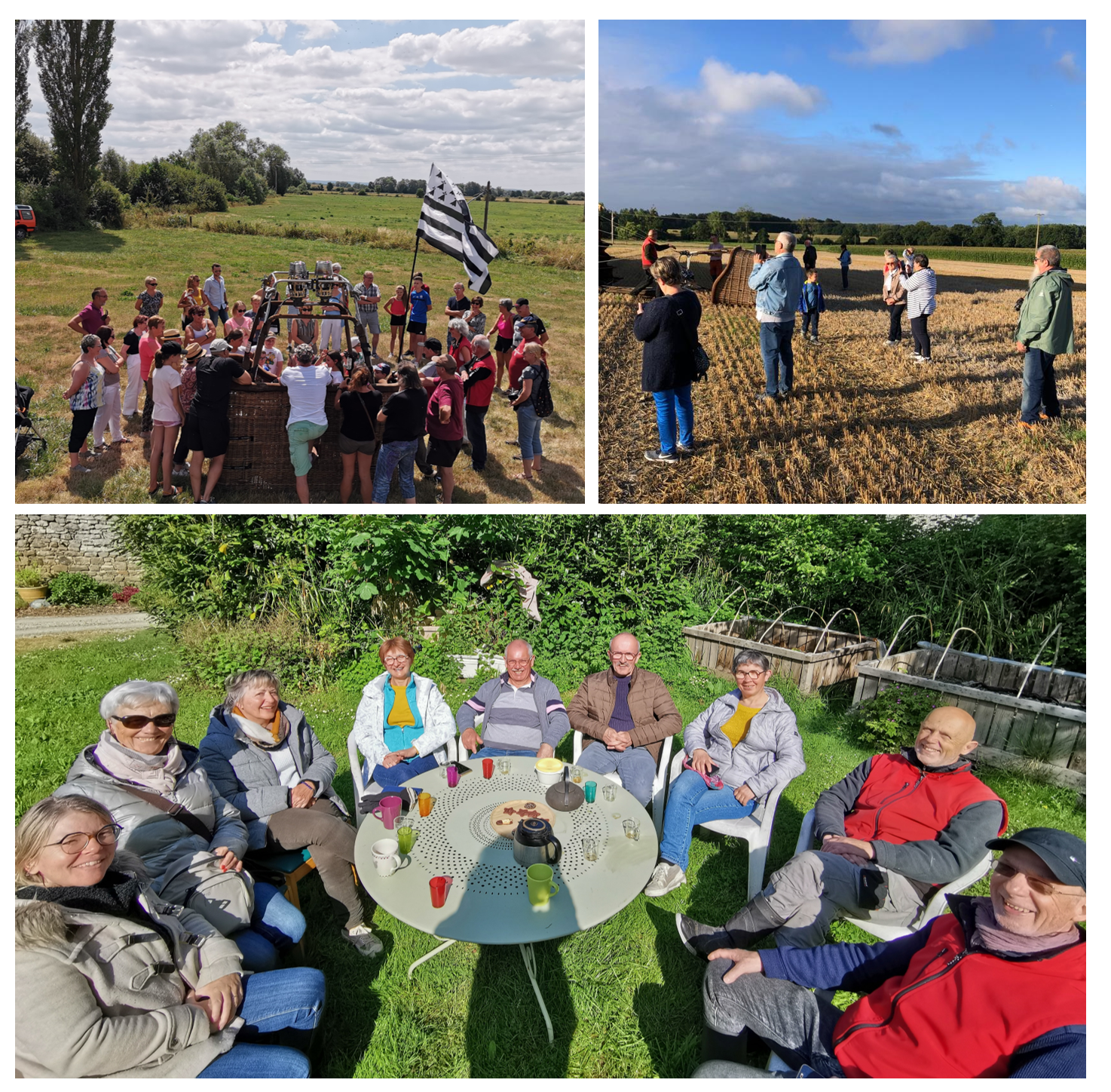 convivialité avec montgolfière expérience